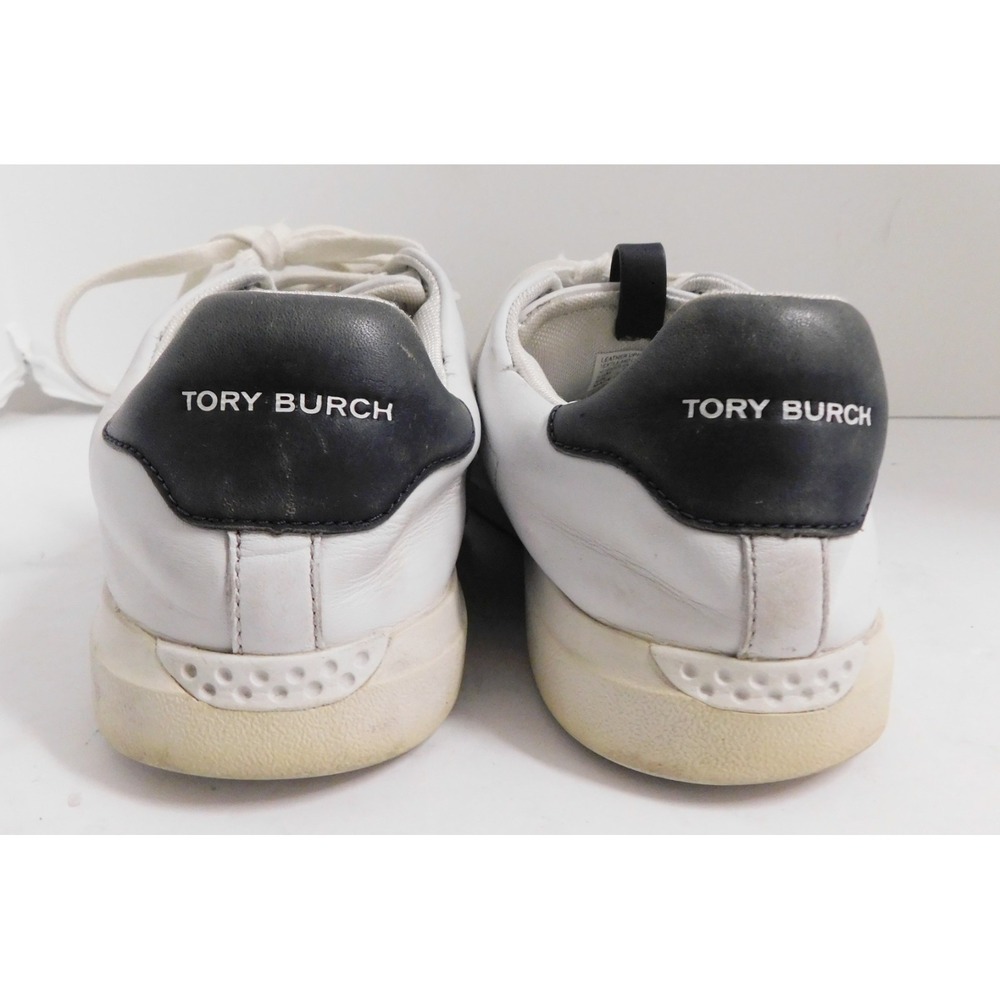 Tory Burch Women Double T Howell Court Sneakers White Size 8.5 - Picture 8 of 9